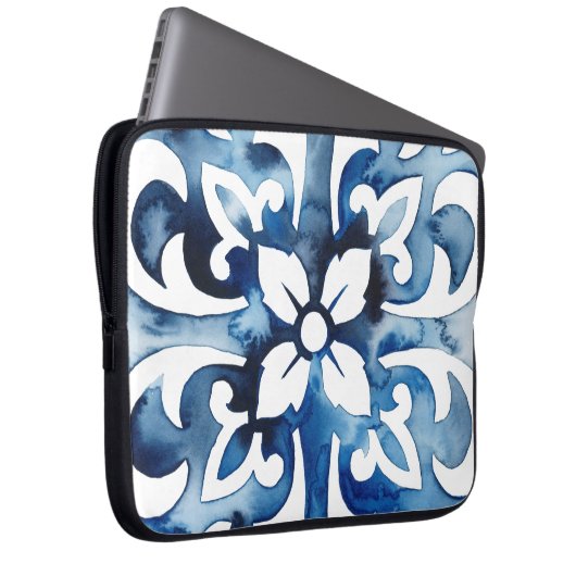 Kobaltstein II Laptopschutzhülle (Vorne Rechts)