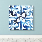 Kobaltstein II Leinwanddruck (Insitu (Holzboden))