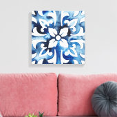 Kobaltstein II Leinwanddruck (Insitu (Wohnzimmer))