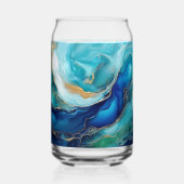 Kobalttiden: Eine Abstrakte Erkundung Dosenglas (Vorderseite)