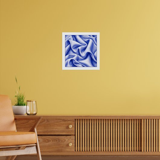 Kobaltvorhang Poster (Wohnzimmer 2)