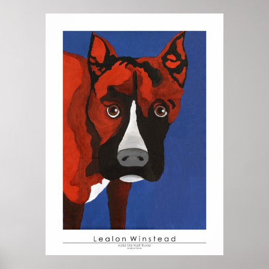 Kobe der rote Boxer Poster (Vorne)