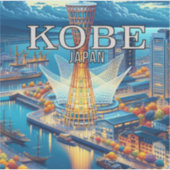 Kobe Japan 3 Inch Vinyl Sticker (Vorderseite)