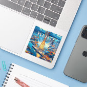 Kobe Japan 3 Inch Vinyl Sticker (Laptop mit iPhone)