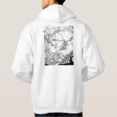 Kobe Japan City Map Hoodie (Rückseite)