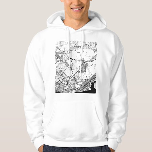Kobe Japan City Map Hoodie (Vorderseite)