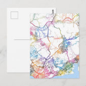 Kobe Japan City Map Postkarte (Vorne/Hinten)