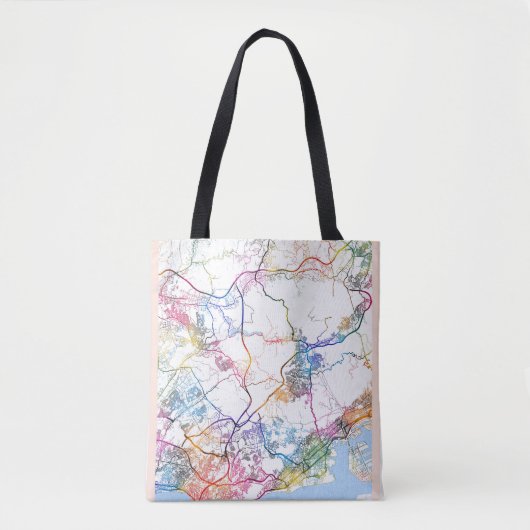 Kobe Japan City Map Tasche (Vorderseite)