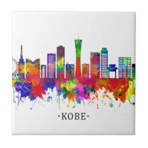 Kobe Japan Skyline Fliese