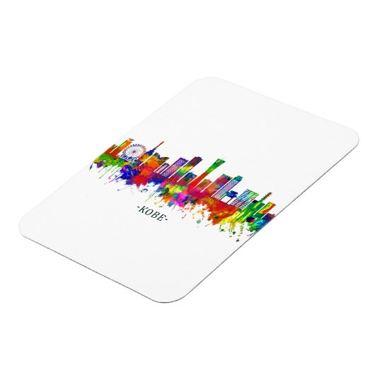 Kobe Japan Skyline Magnet (Linke Seite)