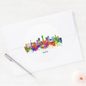 Kobe Japan Skyline Runder Aufkleber (Umschlag)