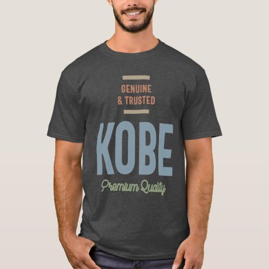 Kobe Personalisiert Name Geburtstagsgeschenk T-Shirt (Vorderseite)