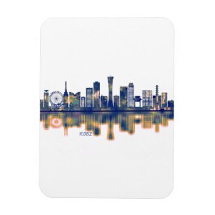 Kobe Skyline Magnet