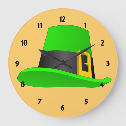 Kobelhut mit Schnalle Große Wanduhr (Vorderseite)