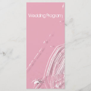 Kobeln und weiße Spinnen Hochzeitskarte Programm