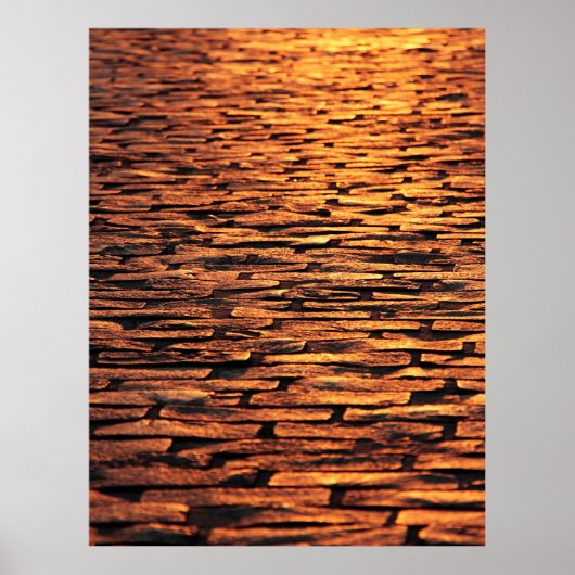 Kobelsteine-Bodenstruktur Poster (Vorne)