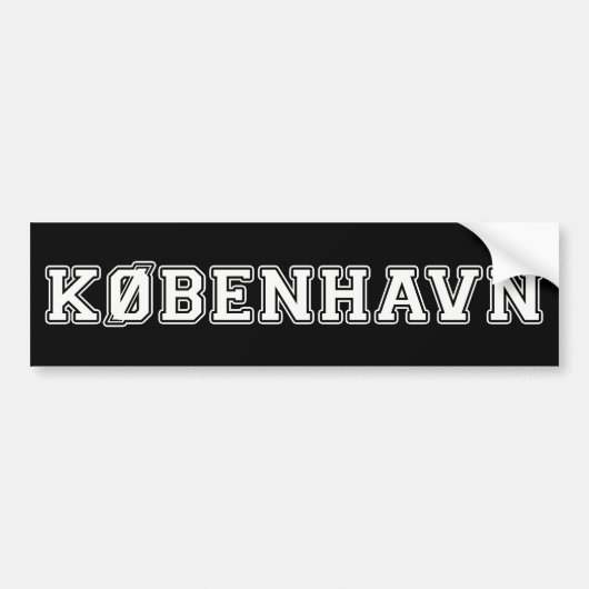 Kobenhavn Danmark Autoaufkleber (Vorne)