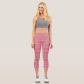 Kobi Kariert Capri Leggings (Vorderseite)