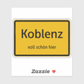 Koblenz Aufkleber Sticker Autoaufkleber (Blatt)