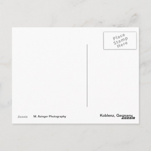 Koblenz Deutschland Münsterplatz Postkarte (Rückseite)