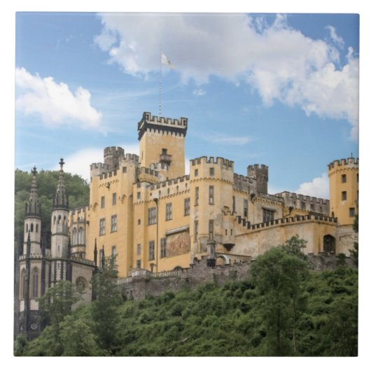 Koblenz, Deutschland, Schloss Stolzenfels Fliese (Vorderseite)