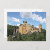 Koblenz, Deutschland, Schloss Stolzenfels Postkarte (Vorne/Hinten)