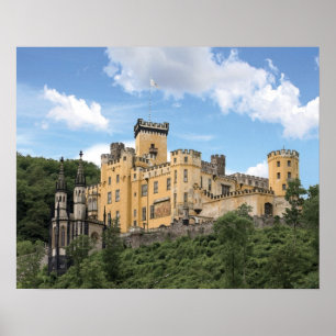 Koblenz, Deutschland, Schloss Stolzenfels, Schloss Poster