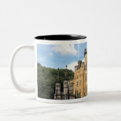 Koblenz, Deutschland, Schloss Stolzenfels Zweifarbige Tasse (Links)