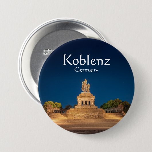 Koblenz Germany Souvenir Button (Vorne & Hinten)