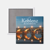 Koblenz Germany Souvenir Magnet (Vorderseite/Rückseite)