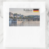 Koblenz Germany Souvenir Rechteckiger Aufkleber (Tasche)