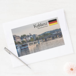 Koblenz Germany Souvenir Rechteckiger Aufkleber