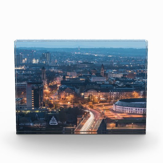 Koblenz in der Nacht Fotoblock (Vorderseite)