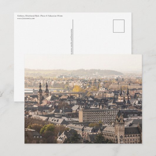 Koblenz Postkarte (Vorne/Hinten)