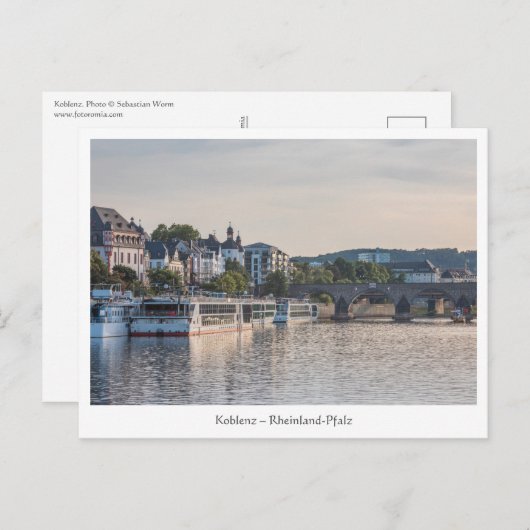 Koblenz Postkarte (Vorne/Hinten)
