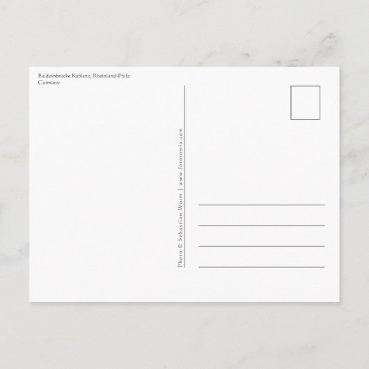 Koblenz Postkarte (Rückseite)