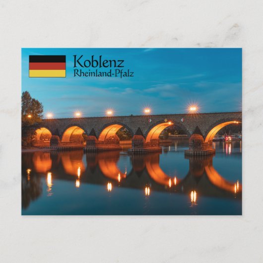 Koblenz Postkarte (Vorderseite)