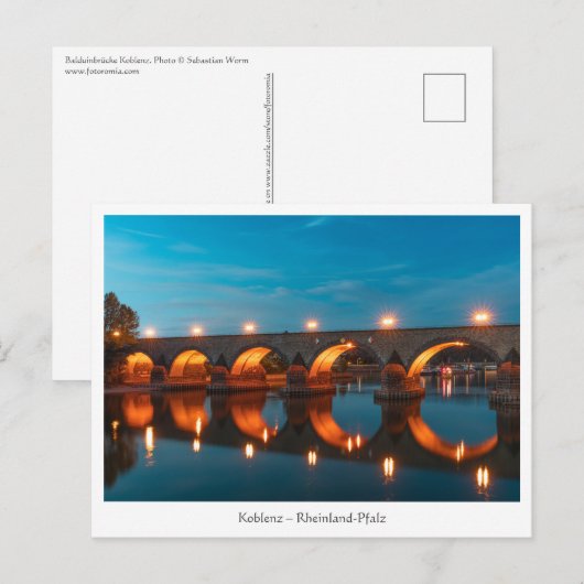 Koblenz Postkarte (Vorne/Hinten)