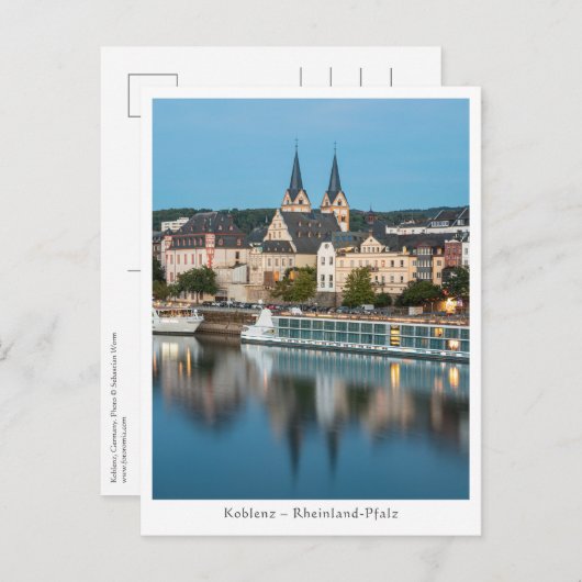 Koblenz Postkarte (Vorne/Hinten)