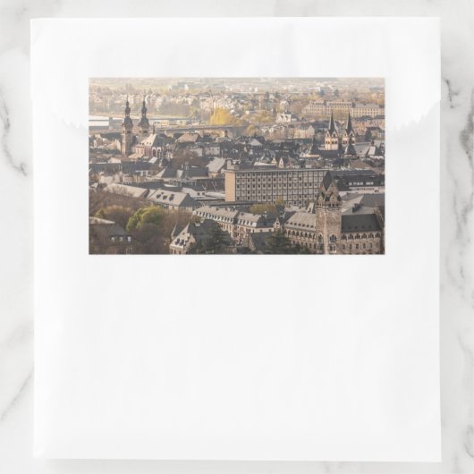 Koblenz Rechteckiger Aufkleber (Tasche)