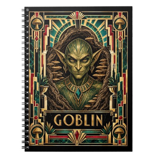 Kobold, Art Deco Mythisch Notizblock (Vorderseite)