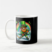 Kobold beim Eishockeyspiel am St. Patrick's Day Kaffeetasse (Links)