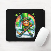 Kobold beim Eishockeyspiel am St. Patrick's Day Mousepad (Mit Mouse)