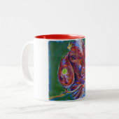 Kobold, die Ziege Zweifarbige Tasse (Vorderseite Links)