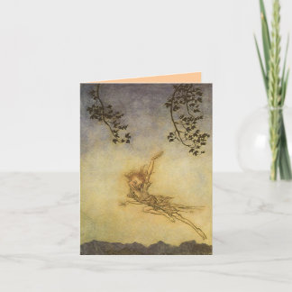 Kobold, ein Sprite Notecard Arthur Rackham Karte