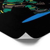 Kobold-Eishockey lustiger St. Patricks-Tag Poster (Ecke)