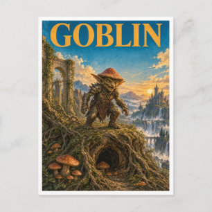 Kobold, Gothic Fantasy Monster Mauspad. Der Kob Postkarte