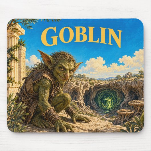 Kobold, Gothic Fantasy Monster Mousepad (Vorne)