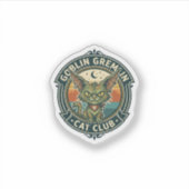 Kobold Gremlin Katze Süße Kitty Design - Kobold Gr Aufkleber (Vorderseite)