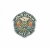 Kobold Gremlin Katze Süße Kitty Design - Kobold Gr Aufkleber (Vorderseite)